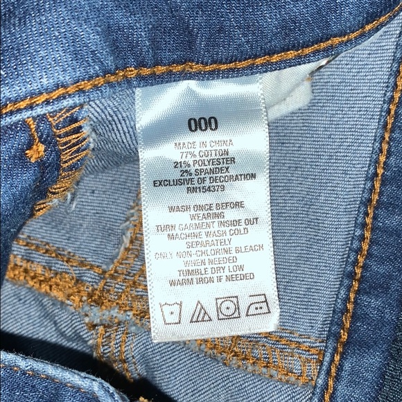 aero pastel distressed blue jean shorts - Picture 3 of 4